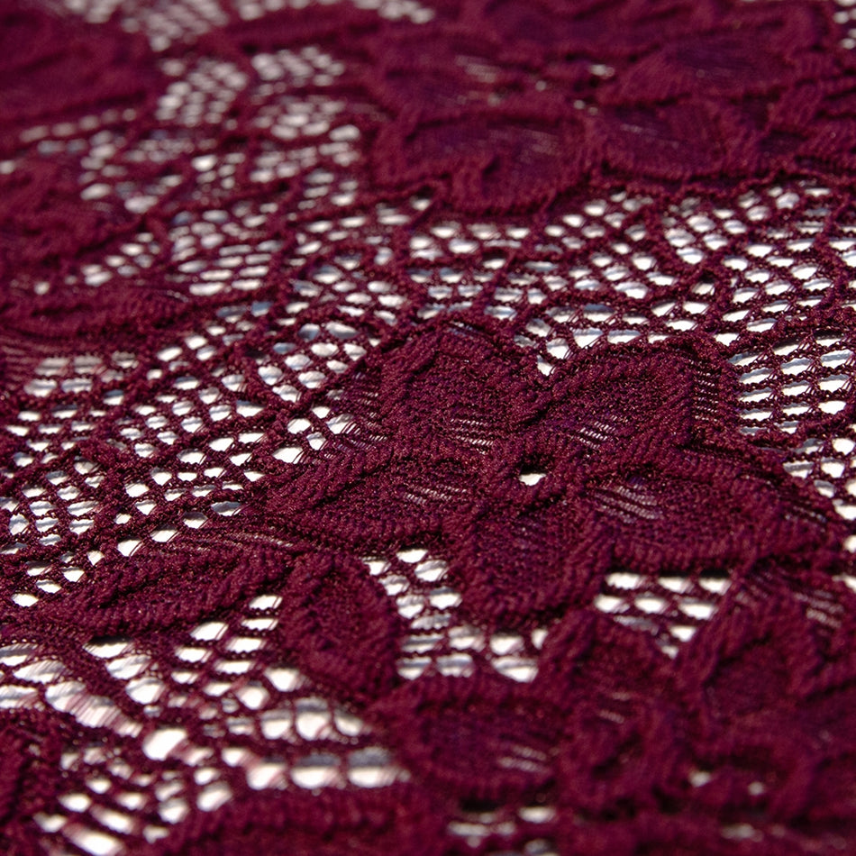 Floral Honeycomb Stretch Lace