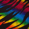 Multicolour Flames Foil/Fog Finish Nylon Spandex