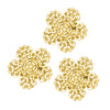 Swirl Disc Filigree Ornamental Floral Metal Embellishment (3 Pack)