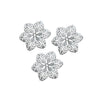 Clematis Flower Filigree Ornamental Metal Embellishments (3 Pack)