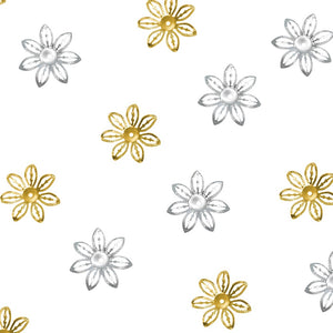 Star Flower Filigree Metal Embellishments (6 Pack)