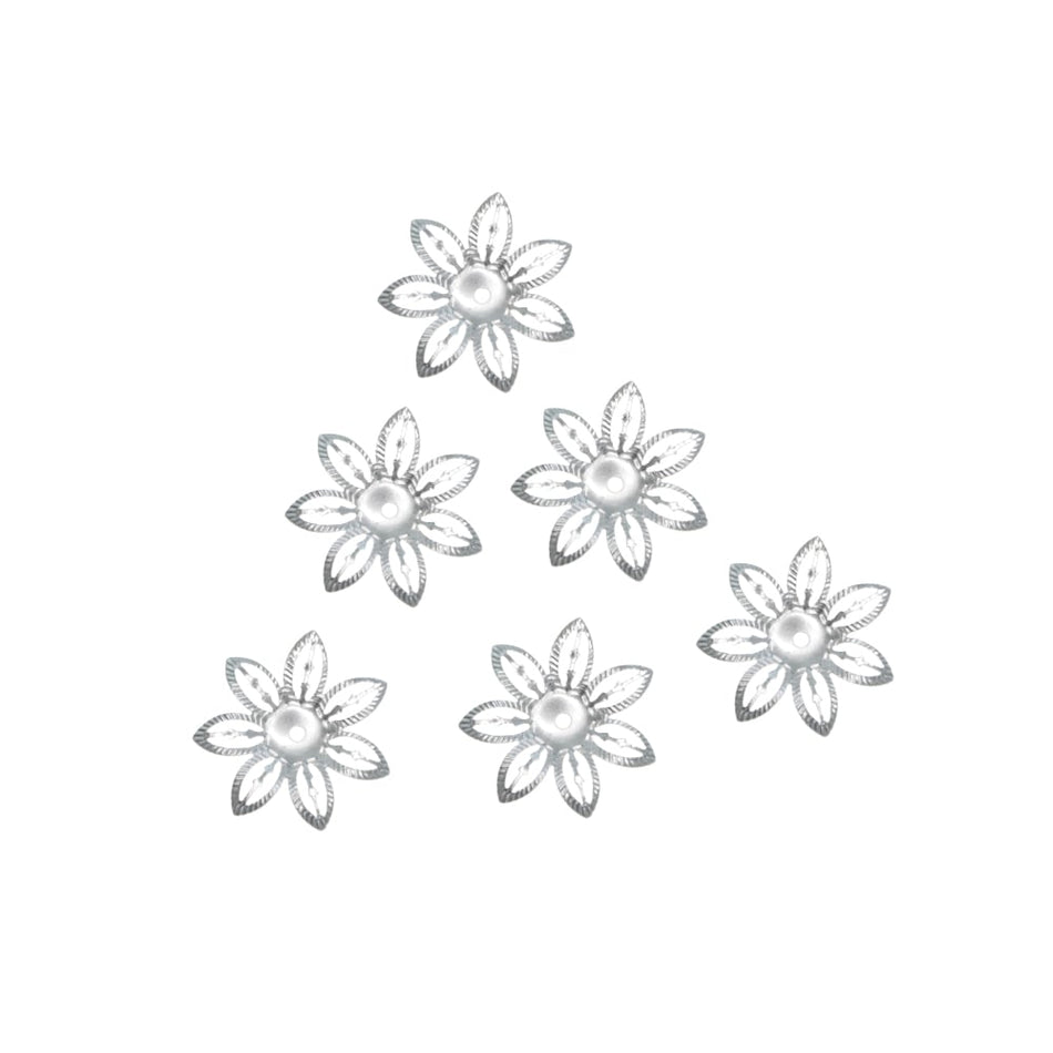 Star Flower Filigree Metal Embellishments (6 Pack)