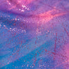 Tie-Dye Shiny Finish Nylon Spandex w Foil Spray
