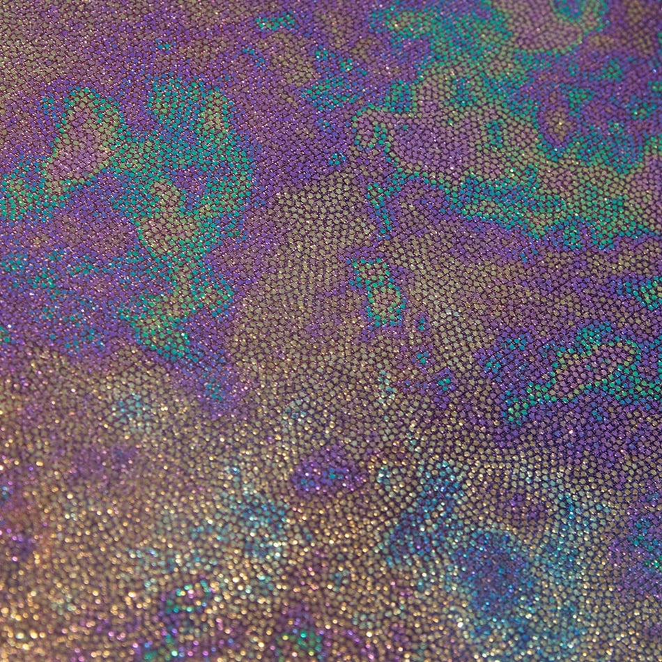 Tie-Dye AB Shiny Foil/Fog Finish Nylon Spandex