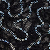Floral Sequin Swirl Stretch Lace