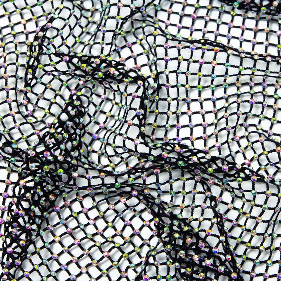 Diamante Fishnet Stretch Mesh