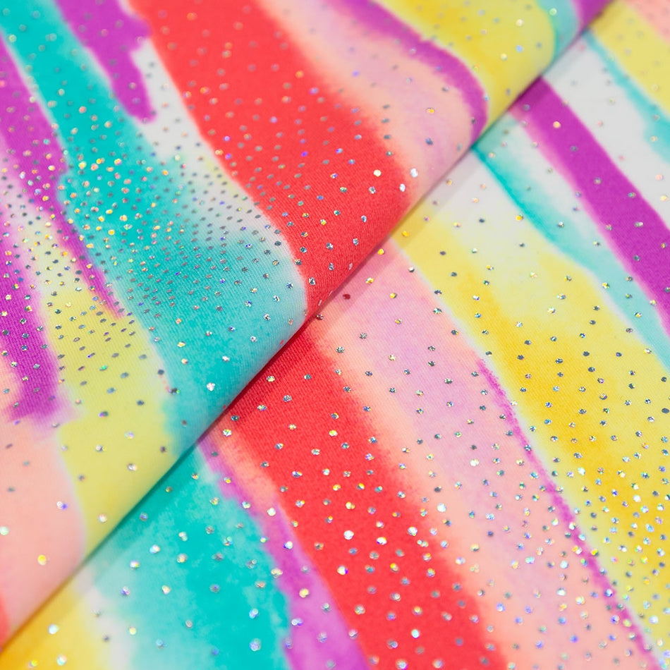 Gelato Sparkle Tie-Dye Matte Nylon Spandex