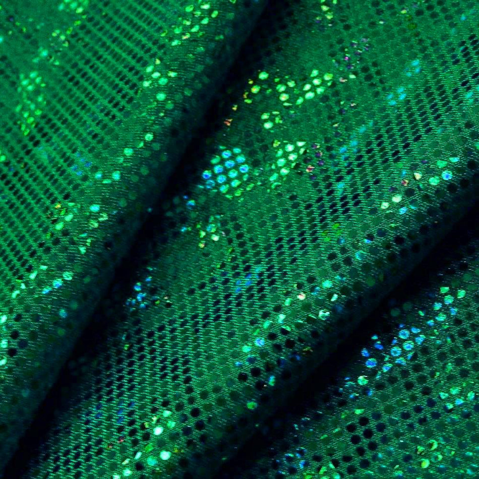 Shattered Glass Hologram Foil/Fog Finish Nylon Spandex