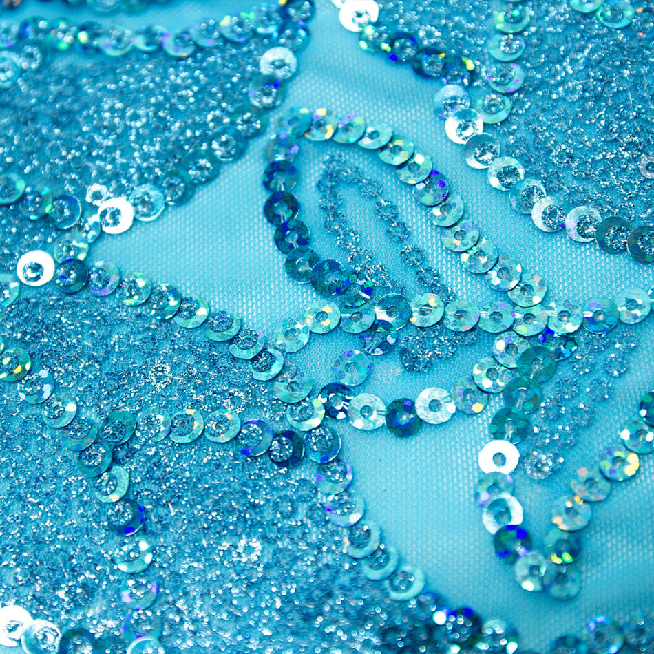 Ava Sequin Vine Stretch Mesh