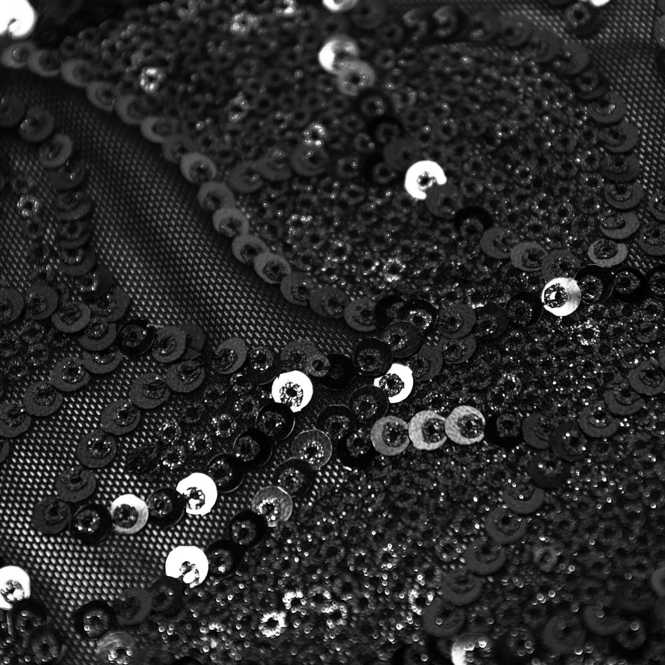 Ava Sequin Vine Stretch Mesh
