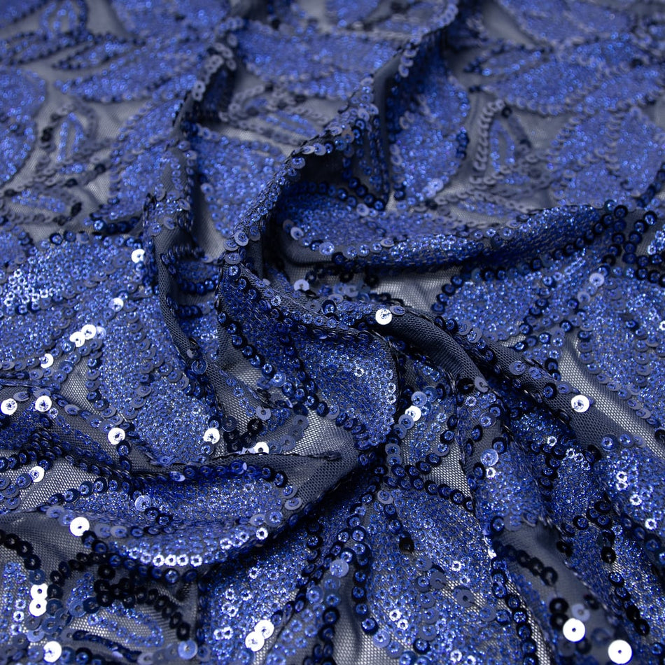 Ava Sequin Vine Stretch Mesh
