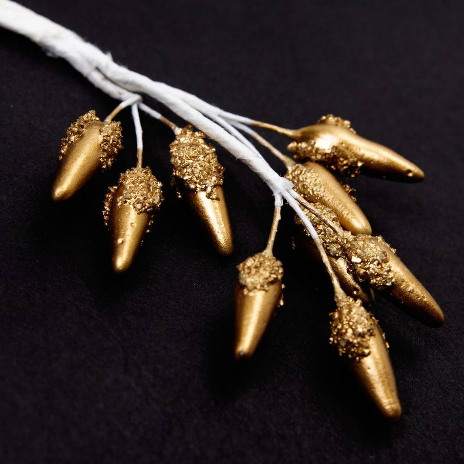 Flower Stamen - Large Frosted Pearl Lily Spray