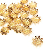 Pointed Petal Flower Metal Embellishments (24 Pack)