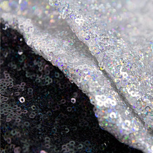 Graphite Sequin Hologram Mesh