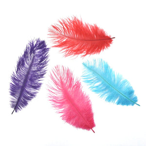 Ostrich Feather Plume 15-20cm (3 Pack)