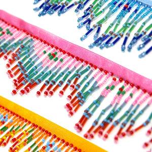 Bugle & Seed Bead Tassel Trim