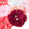 Flower Chiffon Diamante Pearl (Pair)