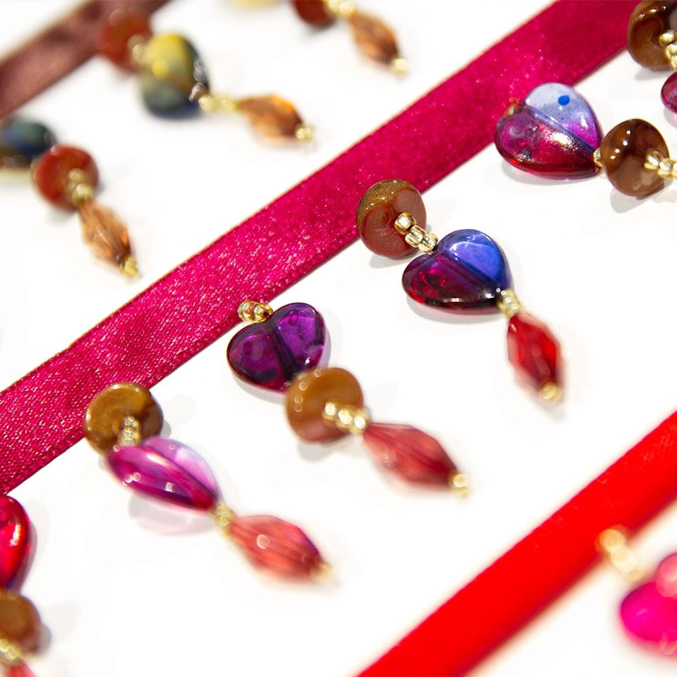 Hearts & Stones Bead Tassel Trim