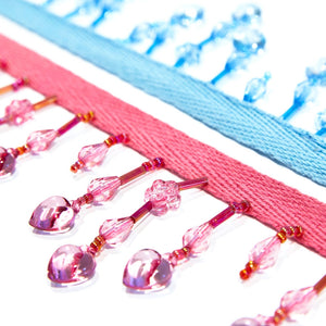 Hearts & Flowers Bead Tassel Trim