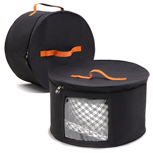 Round Felt Hat Box w Window