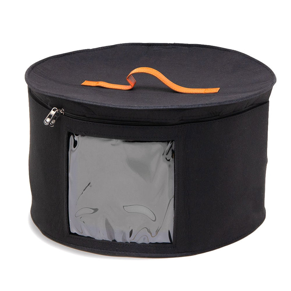 Round Felt Hat Box w Window