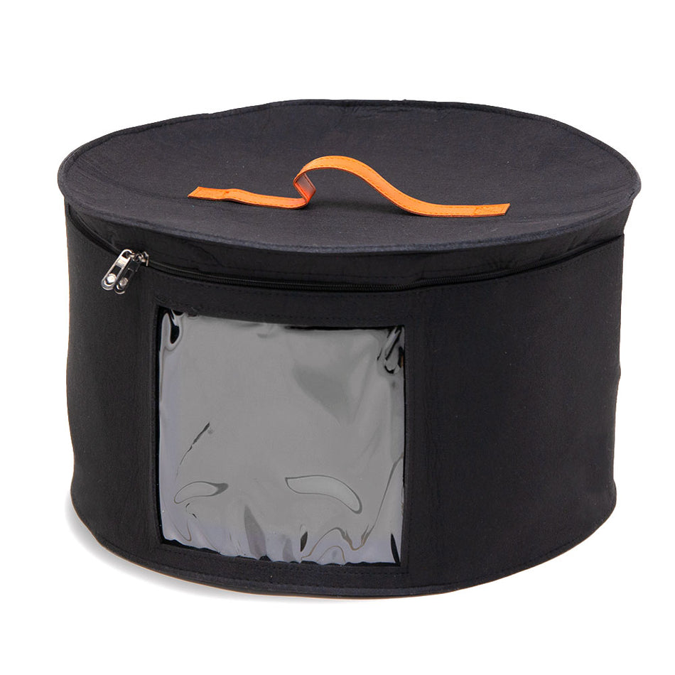 Round Felt Hat Box w Window