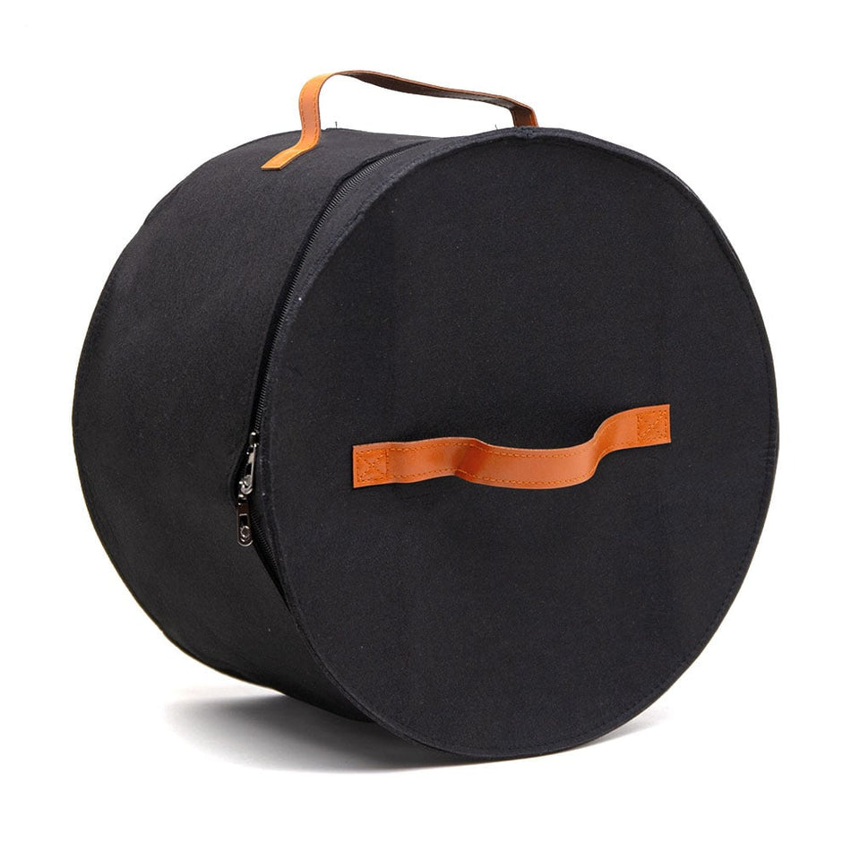 Round Felt Hat Box w Window