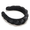 Braided Velvet-Covered Padded Alice Headband - 40mm