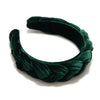 Braided Velvet-Covered Padded Alice Headband - 40mm