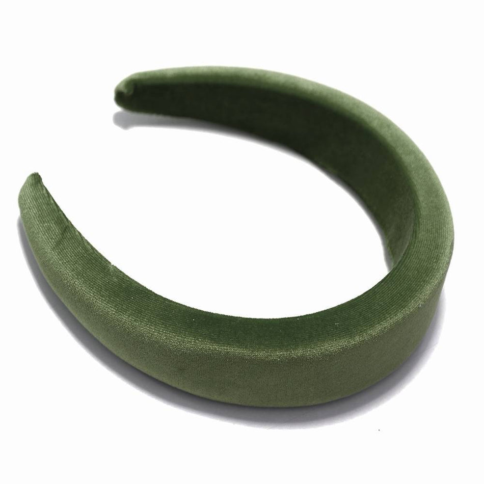 Velvet-Covered Padded Alice Headband - 40mm