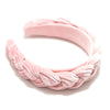 Braided Velvet-Covered Padded Alice Headband - 40mm