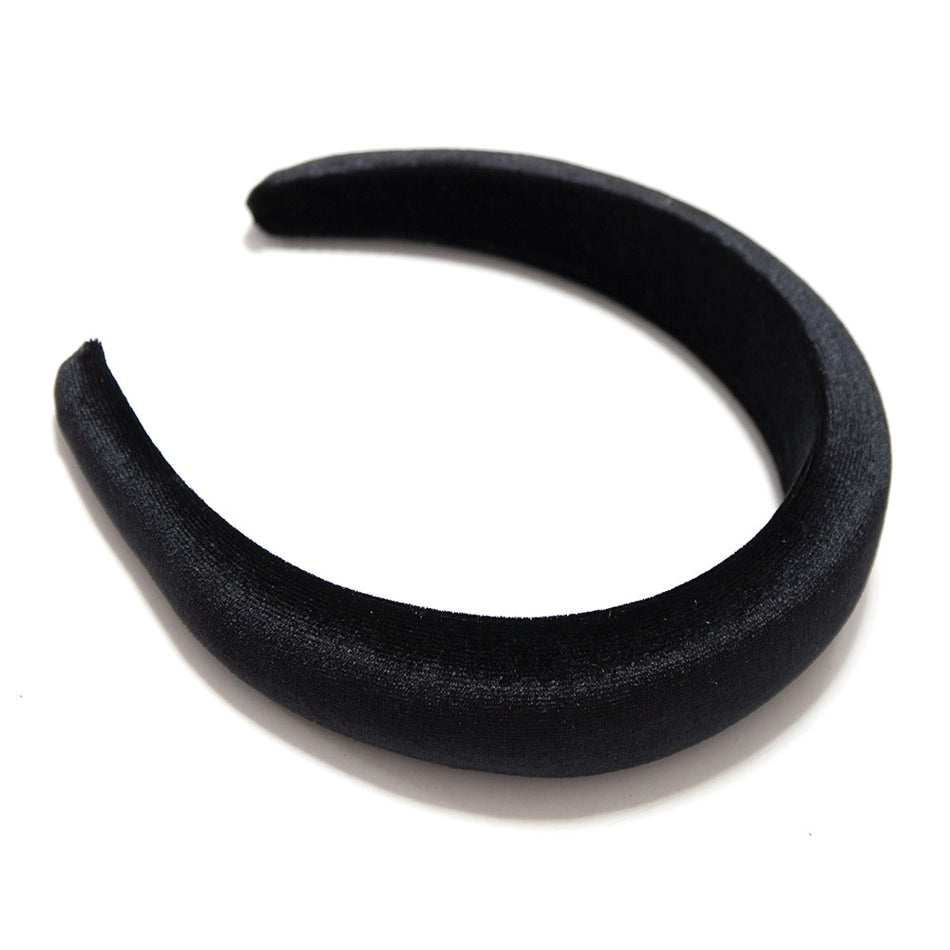 Velvet-Covered Padded Alice Headband - 40mm
