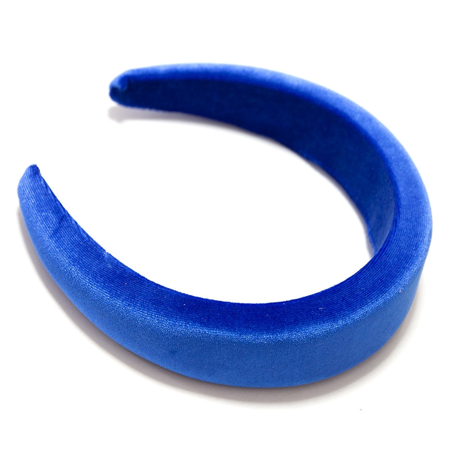 Velvet-Covered Padded Alice Headband - 40mm