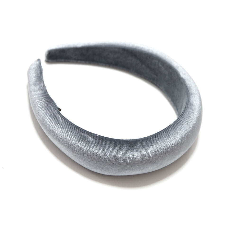 Velvet-Covered Padded Alice Headband - 40mm
