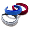 Velvet-Covered Padded Alice Headband - 40mm