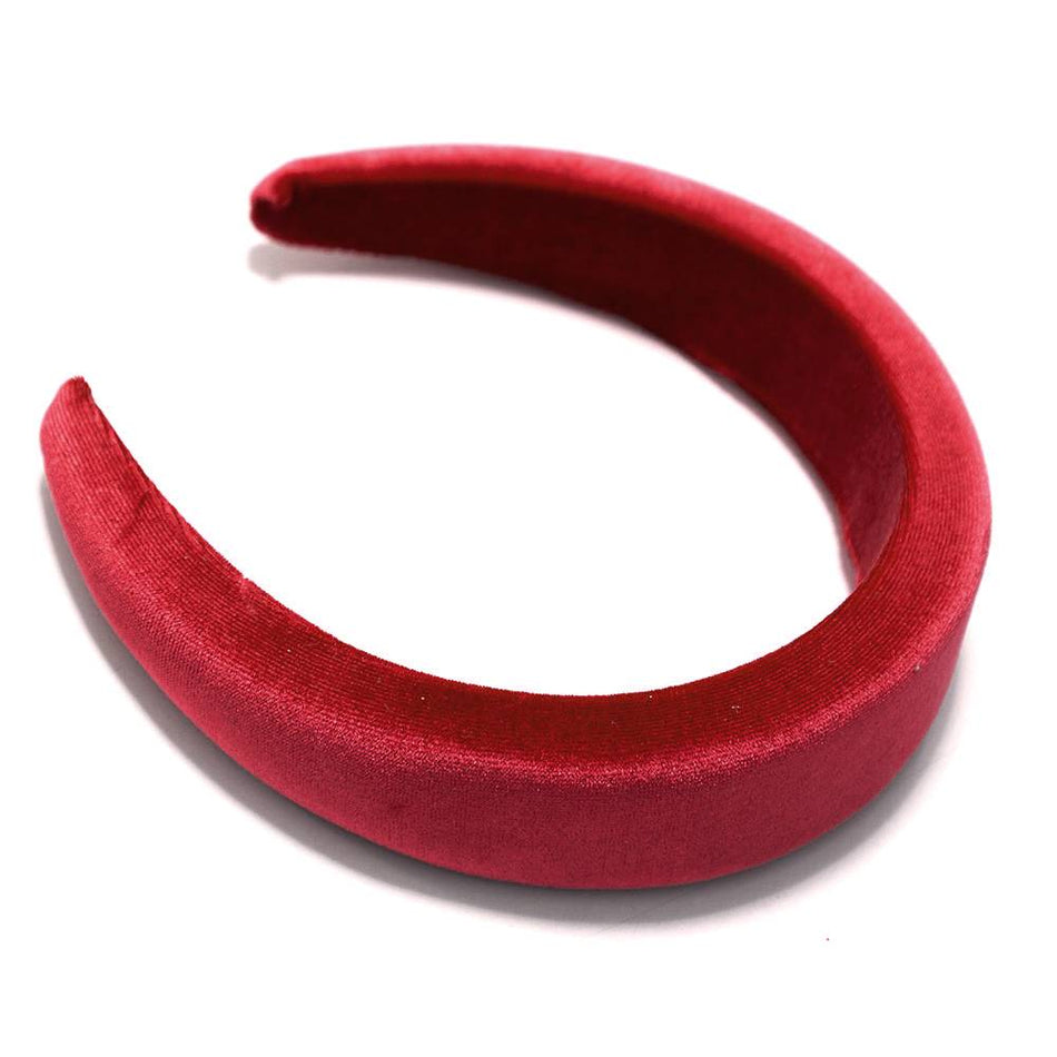 Velvet-Covered Padded Alice Headband - 40mm