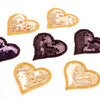 Heart Sequin & Beaded Motif