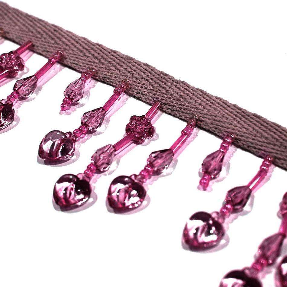 Hearts & Flowers Bead Tassel Trim