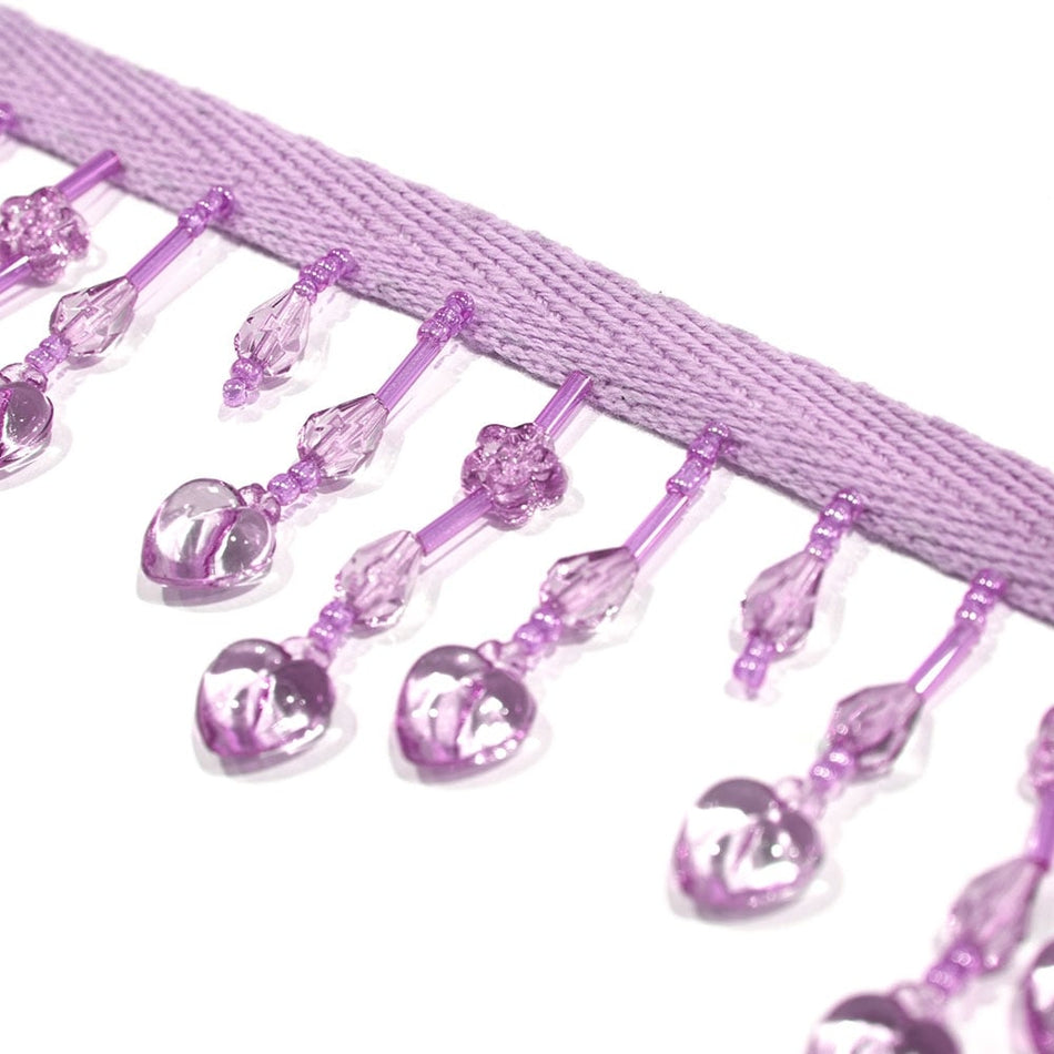 Hearts & Flowers Bead Tassel Trim