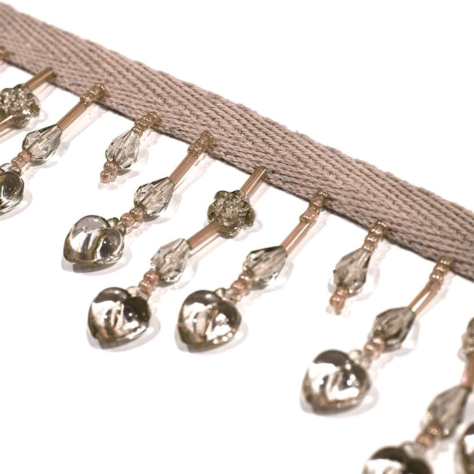 Hearts & Flowers Bead Tassel Trim