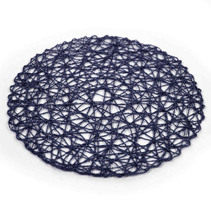 Paper Woven Flat Round Mat Base - Open Web 38cm/15"