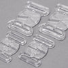 Bra Back - Slide Clasp / Latch - Clear (2 Pack)