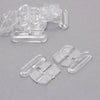 Bra Back - Slide Clasp / Latch - Clear (2 Pack)
