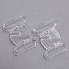 Bra Back - Slide Clasp / Latch - Clear (2 Pack)
