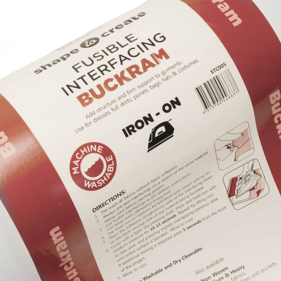 Shape to Create Fusible Interfacing Buckram - Firm
