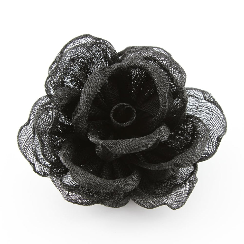 Flower Sinamay Cabbage Rose