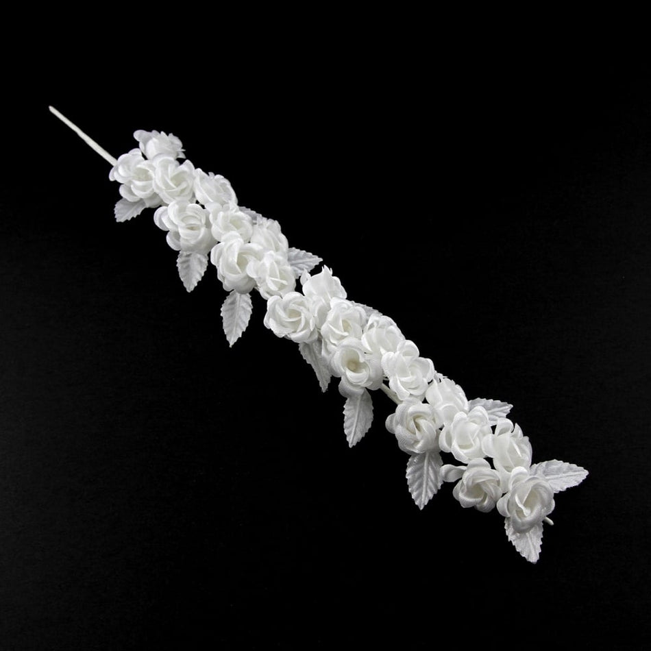 Flower Mini Rose Clusters on Wire Vine