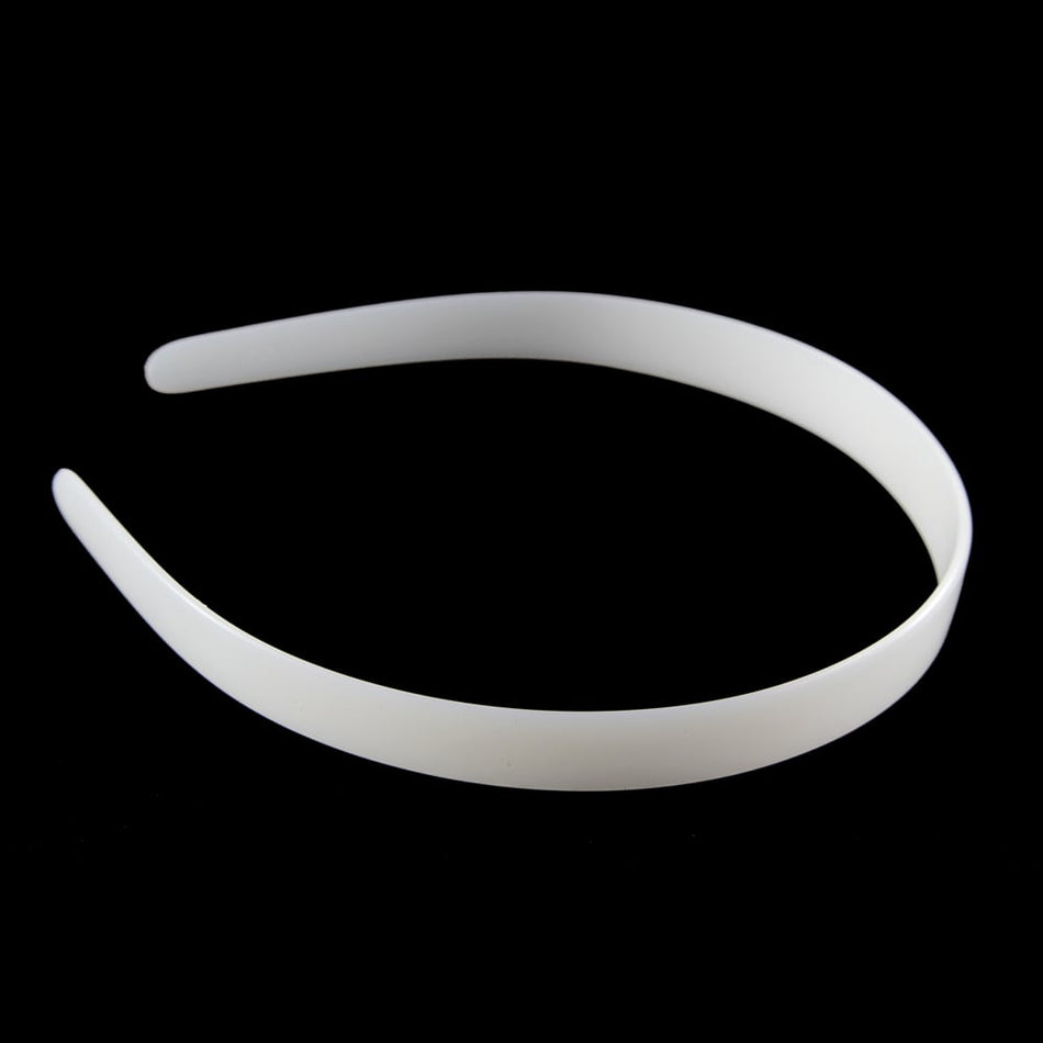 Plastic Alice Headband - White