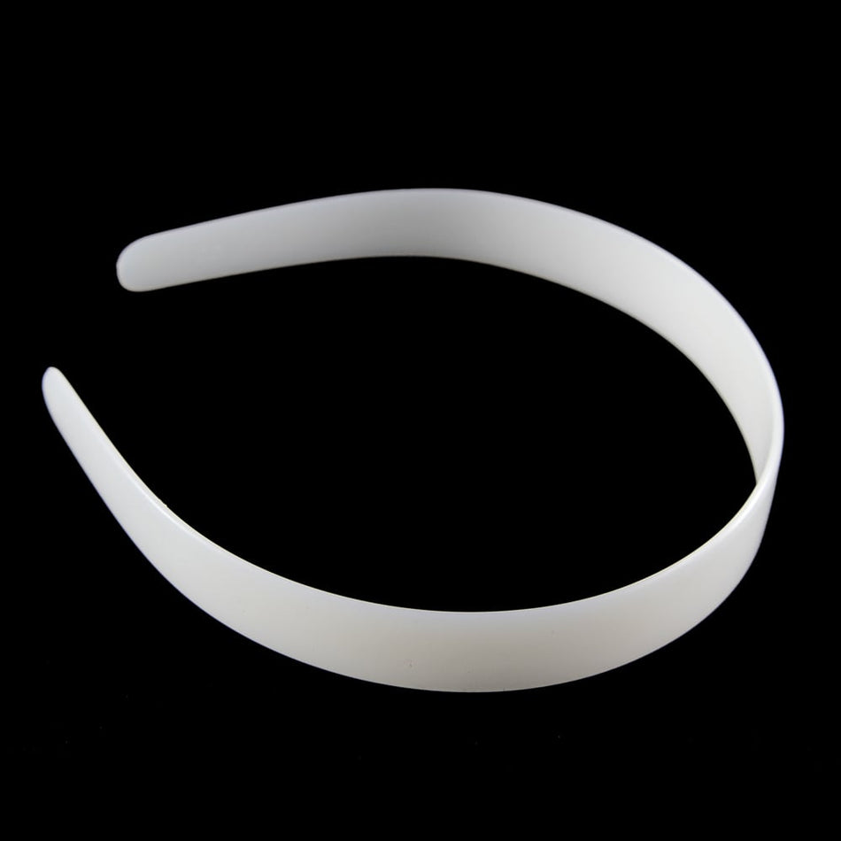 Plastic Alice Headband - White