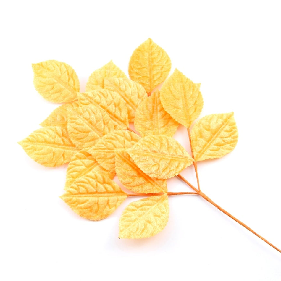 Velvet Leaves & Branch Spray